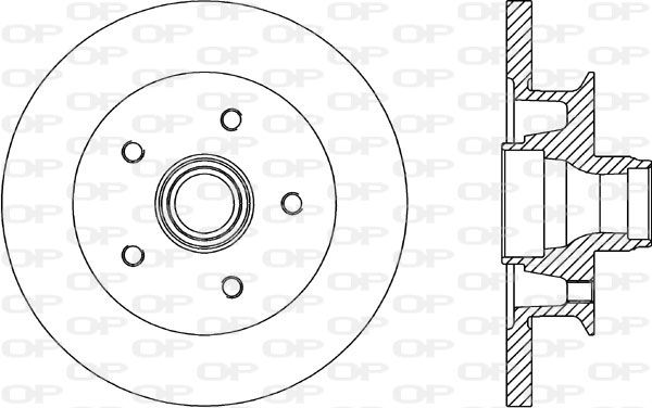 OPEN PARTS Тормозной диск BDR1581.10